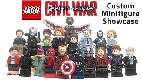 LEGO Captain America: CIVIL WAR Custom Minifigure Collection - YouTube