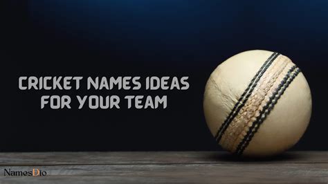 Cricket Team Name : 1000+ Cricket Names Ideas For Your Team - NamesDio