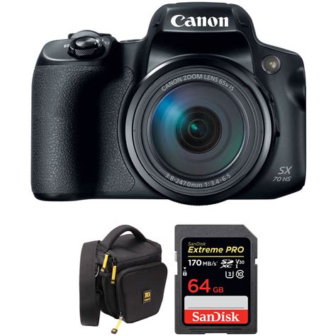 Canon PowerShot SX70 HS Digital Camera with Accessories Kit B&H