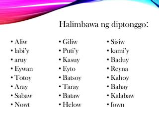 Diptonggo | PPT