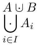 amsmath - Mathematical symbol for disjoint set union - TeX - LaTeX Stack Exchange