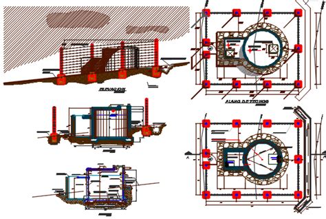 plan reservoir dwg file - Cadbull