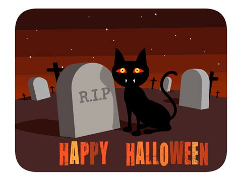 Halloween Animated Clipart-halloween animation skulls near tombstone