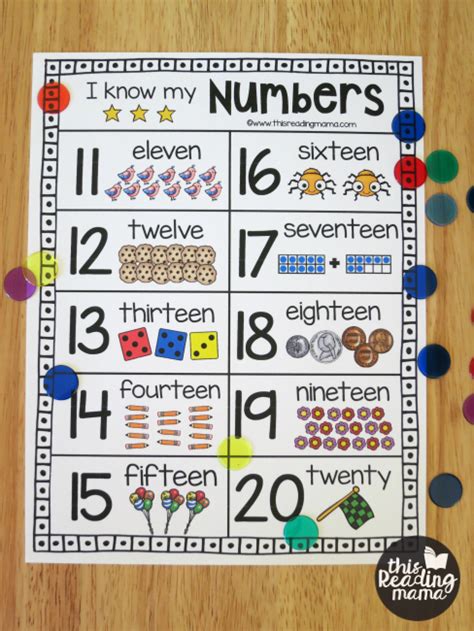 Printable 11-20 Number Chart - This Reading Mama Preschool Charts ...