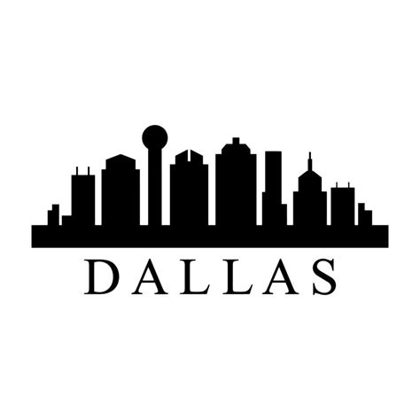 Dallas Skyline Vector Art, Icons, and Graphics for Free Download