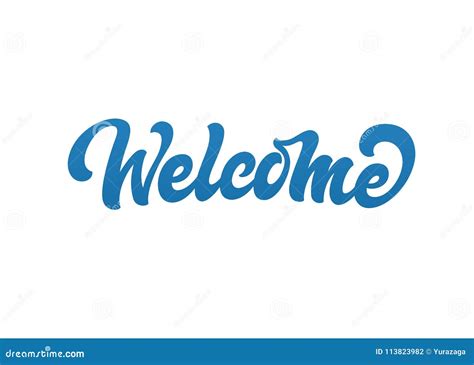 Welcome vector text logo stock vector. Illustration of classic - 113823982