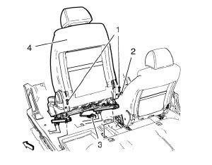 Chevrolet Cruze Repair Manual: Driver or Passenger Seat Replacement - Seat Hardware, Trim, and ...