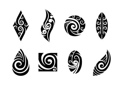 Satz von Koru Maori Vector #maori #vector#Tattoo #MaoriTattoowomen #MaoriTattoomen # ...