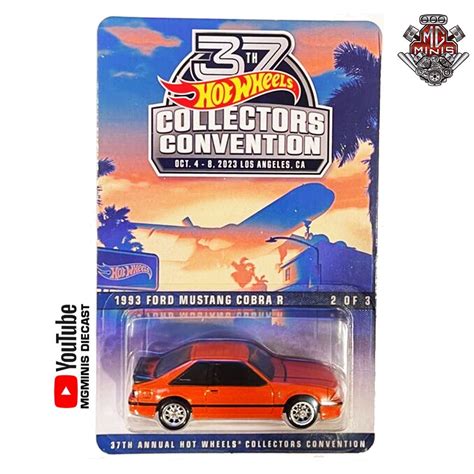 Hot Wheels 1993 Ford Mustang Cobra LA Convention 2023 – MgMinis DieCast