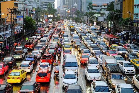 Cities With The Worst Traffic In The World - WorldAtlas