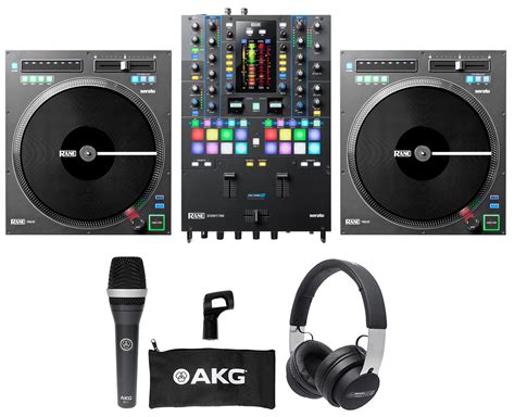 RANE SEVENTY-TWO DJ Mixer+2) Twelve Turntables+Audio Technica Headphones+AKG Mic - Walmart.com ...