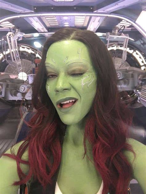 Zoe Saldana shares new photos as Gamora from the 'Guardians of the ...