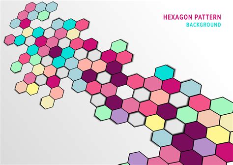 Colorful Hexagon Pattern Interlocking Shapes Background 1105457 Vector Art at Vecteezy