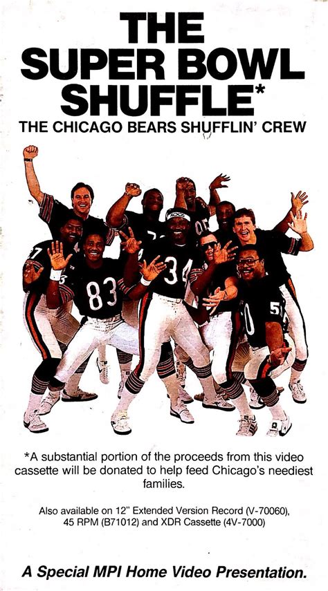 The Super Bowl Shuffle by The Chicago Bears Shufflin' Crew VHS tape