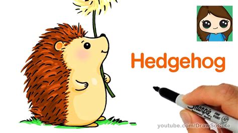 How to Draw a Hedgehog Easy - YouTube | Hedgehog drawing, How to draw a hedgehog, Easy hedgehog ...