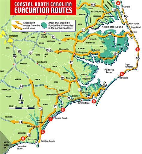 Map Of North Carolina Coast - Map Of The World