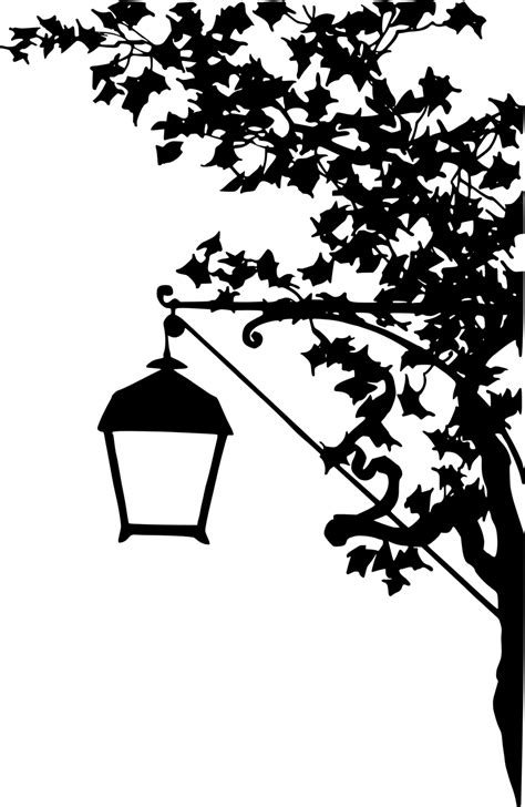 Public Domain Clip Art Image | Vintage street lamp silhouette | ID: 13924968614665 ...