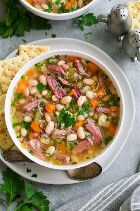 Ham and Bean Soup (Slow Cooker) - Cooking Classy