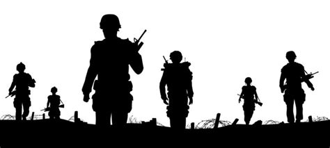 Soldier Silhouette photos, royalty-free images, graphics, vectors & videos | Adobe Stock