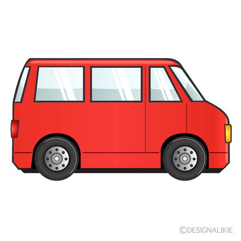 Red Van Clip Art Free PNG Image｜Illustoon