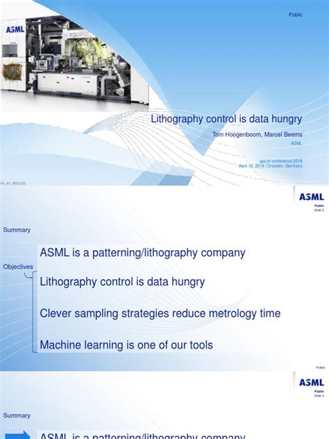 Lithography Control is Data Hungry: How ASML Uses Machine Learning and ...