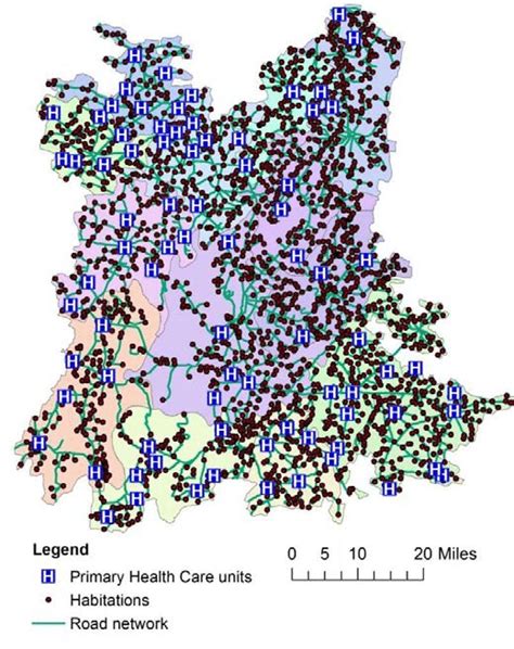 Map of Alwar District With Health Centres and Habitations | Download ...