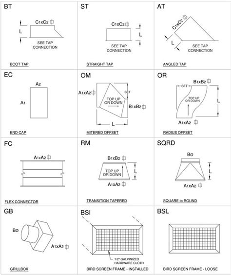 Accuduct » Singlewall Rectangular Fittings