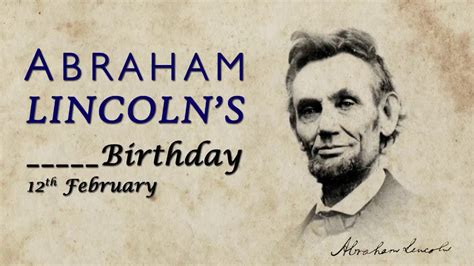 Abraham Lincoln's Birthday | 12 FEBRUARY | National Day | Today Special - YouTube