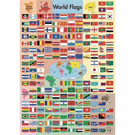 HE1003457 - wildgoose World Flags Poster | Hope Education