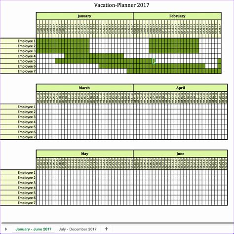 12 Vacation Calendar Template Excel - Excel Templates