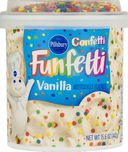 Pillsbury Funfetti Confetti Vanilla Frosting, 15.6 oz - QFC