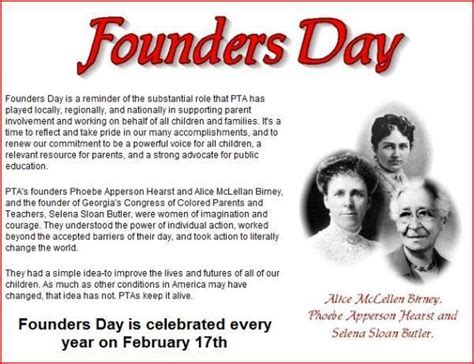 Founders Day – Second District PTA