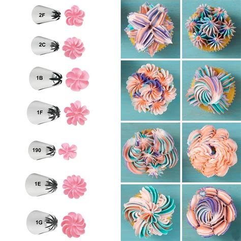 Aliexpress.com : Buy Flower Icing Piping Tip Large Cupcake Decorating ...