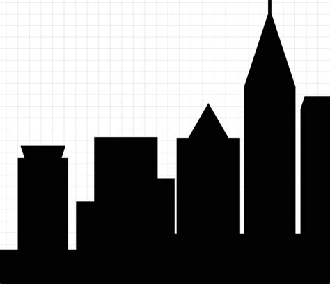 City Silhouette Urban Skyline Clipart Urban Skyline Sunset - Etsy