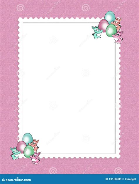 Easter Border Cute Bunnies Royalty Free Stock Images - Image: 13160989