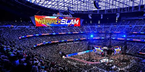 WWE Breaks SummerSlam Indoor Attendance Record at Allegiant Stadium