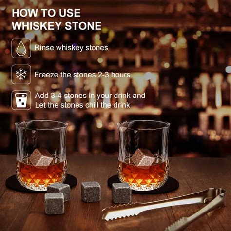 Whiskey Glasses Set With Chilling Stones – Decorfaure