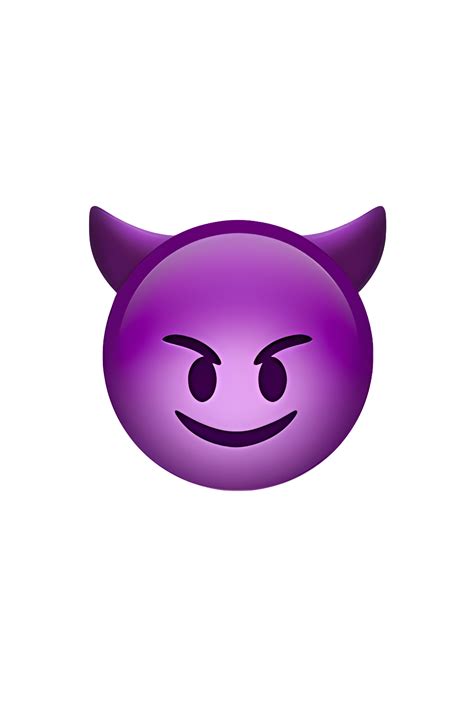 The 😈 Smiling Face With Horns emoji depicts a yellow face with a ...