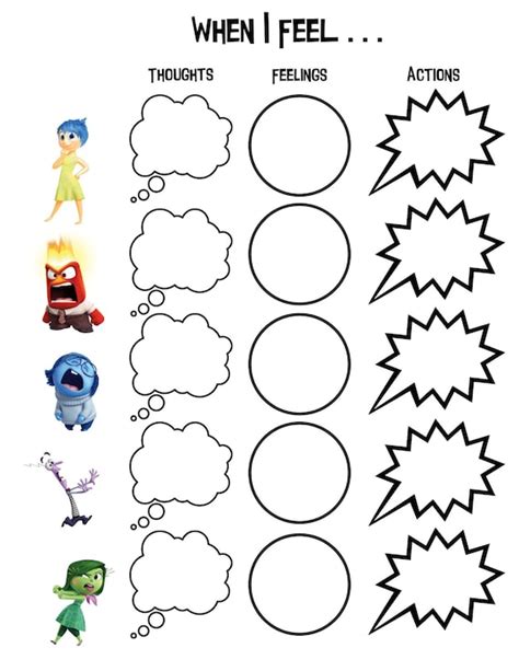 Inside Out Printable Activity Sheets and Games! - Worksheets Library