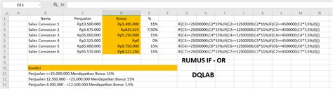 Kombinasi Rumus IF Excel 3 Kondisi Atau Lebih