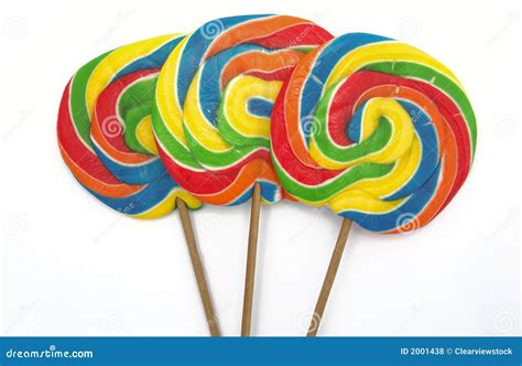 Three lollipops stock photo. Image of swirling, food, white - 2001438