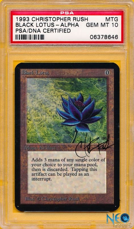 NeoStore.com - Alpha Black Lotus PSA/DNA Gem Mint 10