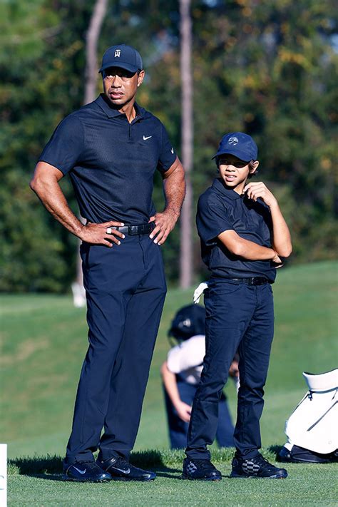 Tiger Woods & Son Charlie Practice For the 2021 PNC Championship – Hollywood Life