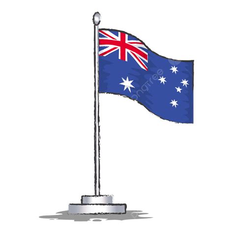 Australian Flag Vector Illustration, Australian Flag, Symbol, Australia PNG and Vector with ...
