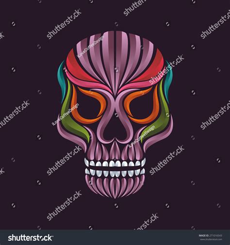 Skull Tattoo Vector Stock Vector (Royalty Free) 271016543 | Shutterstock