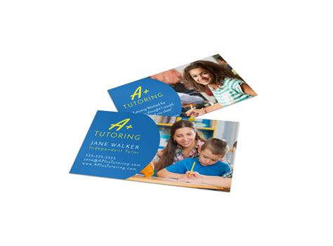 A+ Tutoring Business Card Template | MyCreativeShop