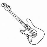 Electric Guitar Coloring Pages To Print sketch template