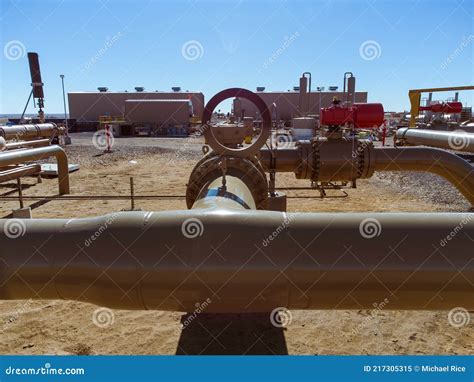 Natural Gas Processing Equipment Stock Image - Image of methane ...