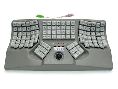 Maltron, Ergonomic Two-Handed Trackball Keyboard : KBC-6000TB : The Keyboard Company