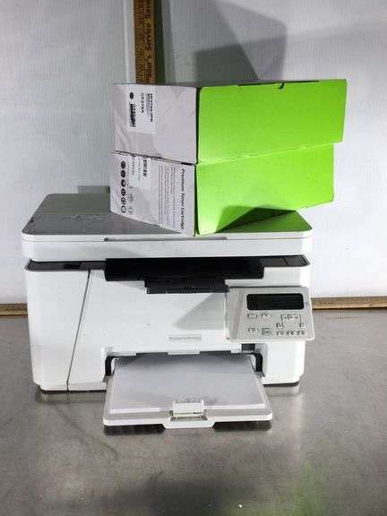 HP LaserJet Pro MFP M26nw and Toner Cartridges - Sherwood Auctions